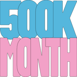Month 500K 배지